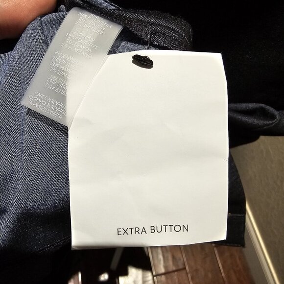 Calvin Klein Women's Denim Button-Front Midi Dress 10P W NEW W OUT Tags - Picture 10 of 10